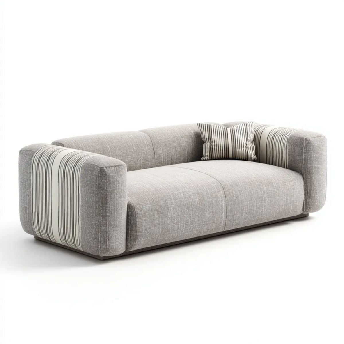 2-osobowa sofa z tkaniny, jasnoszara, 190 x 100 x 75 cm