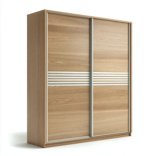 Szafa przesuwna z płyty wiórowej laminowanej dąb sonoma 200 × 60 × 215 cm